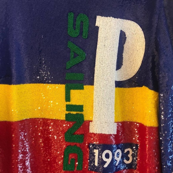 Polo Ralph Lauren Shuna Sailing Sequin Dress Multi - Picture 10 of 12